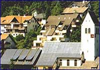 Paneles solares sobre los techos de Schönau Paneles solares sobre los techos de Schönau