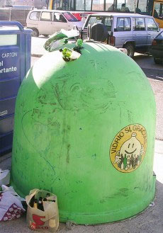Contenedor verde