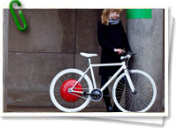 Bicicleta con rueda de Copenhague