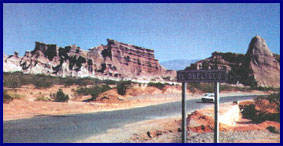 Cercanías de Cafayate, en Salta