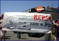 Protesta contra Repsol-YPF