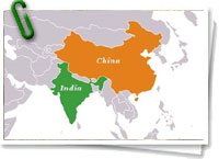 India y China